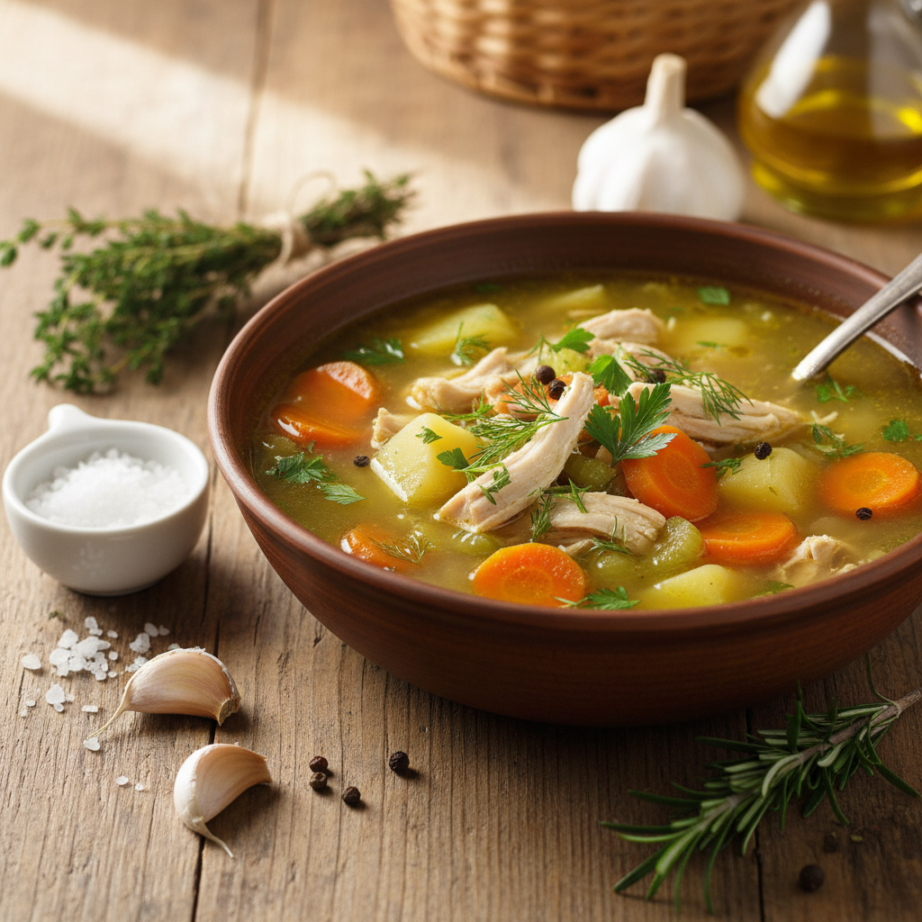 Kaip pasigaminti gardžią vištienos sriubą namuose