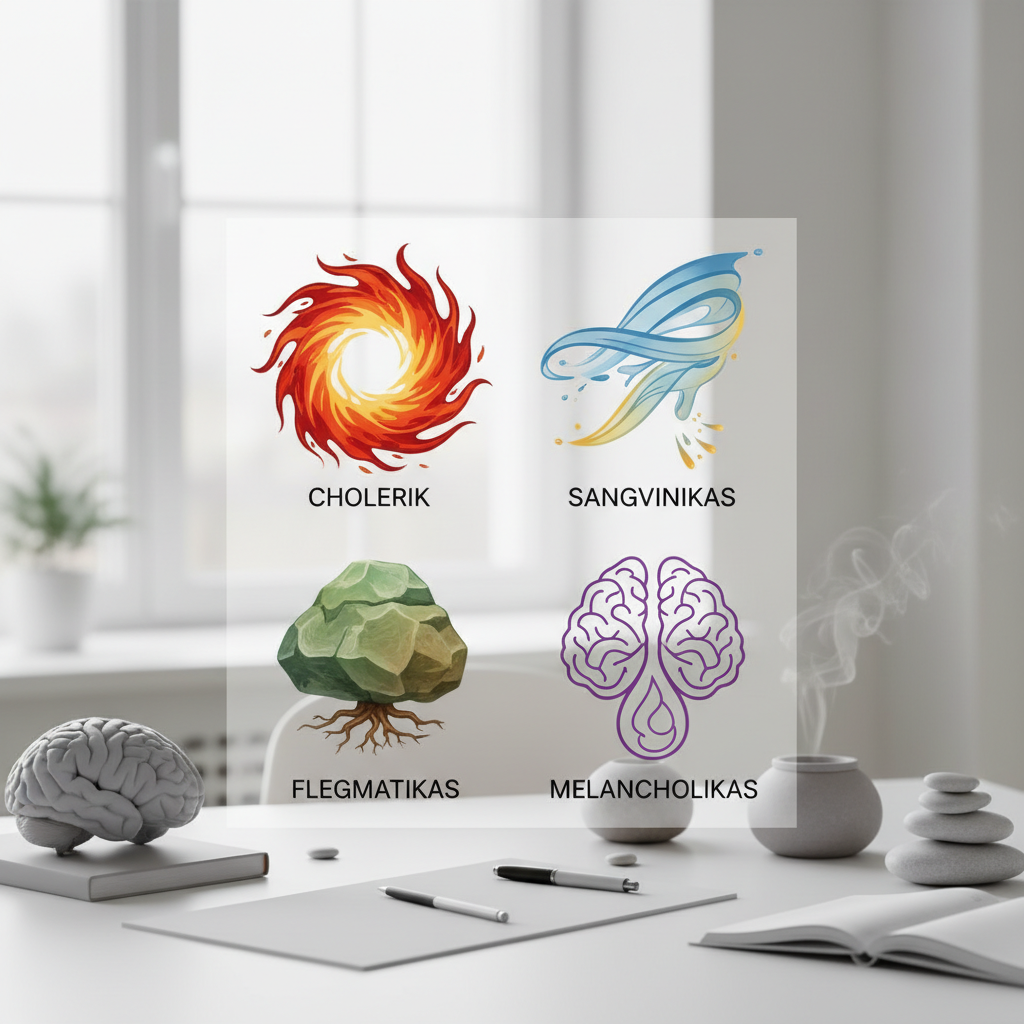 4 temperamento tipai: sužinokite, kuris esate jūs