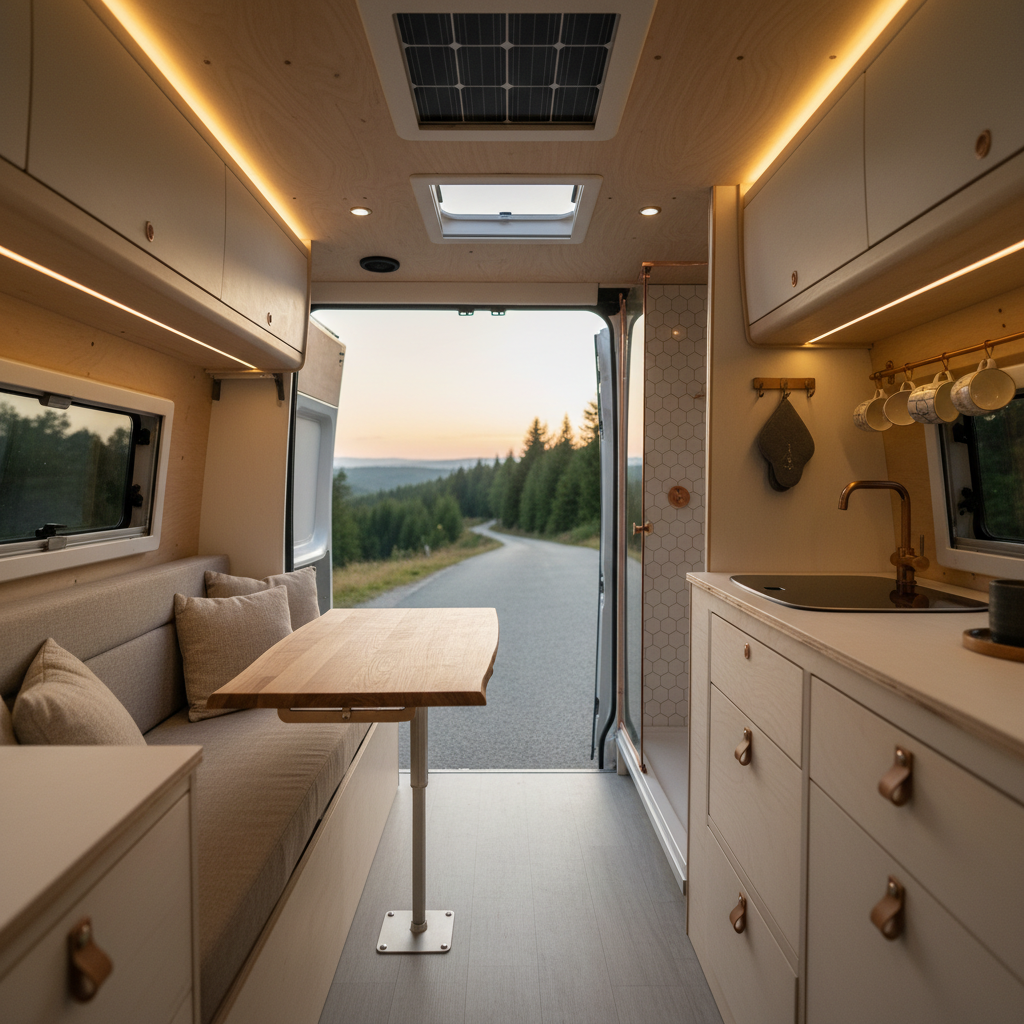 Lietuvių įrengtas namas ant ratų: vidus tiesiog pakeri