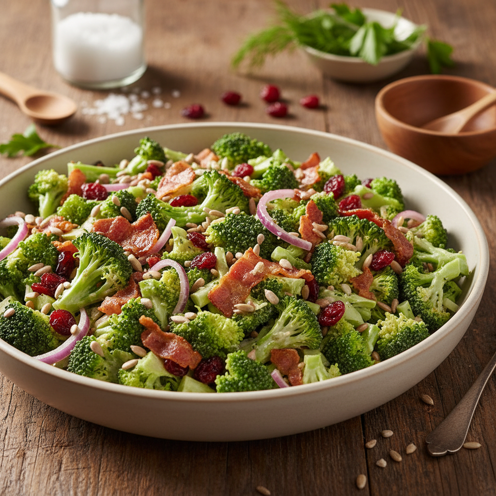 Traškios brokolių salotos: receptas, kuris dings pirmas