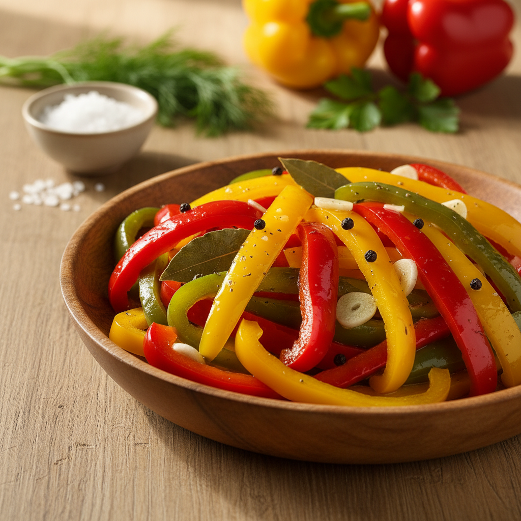 Traškios marinuotos paprikos žiemai: geriausias receptas