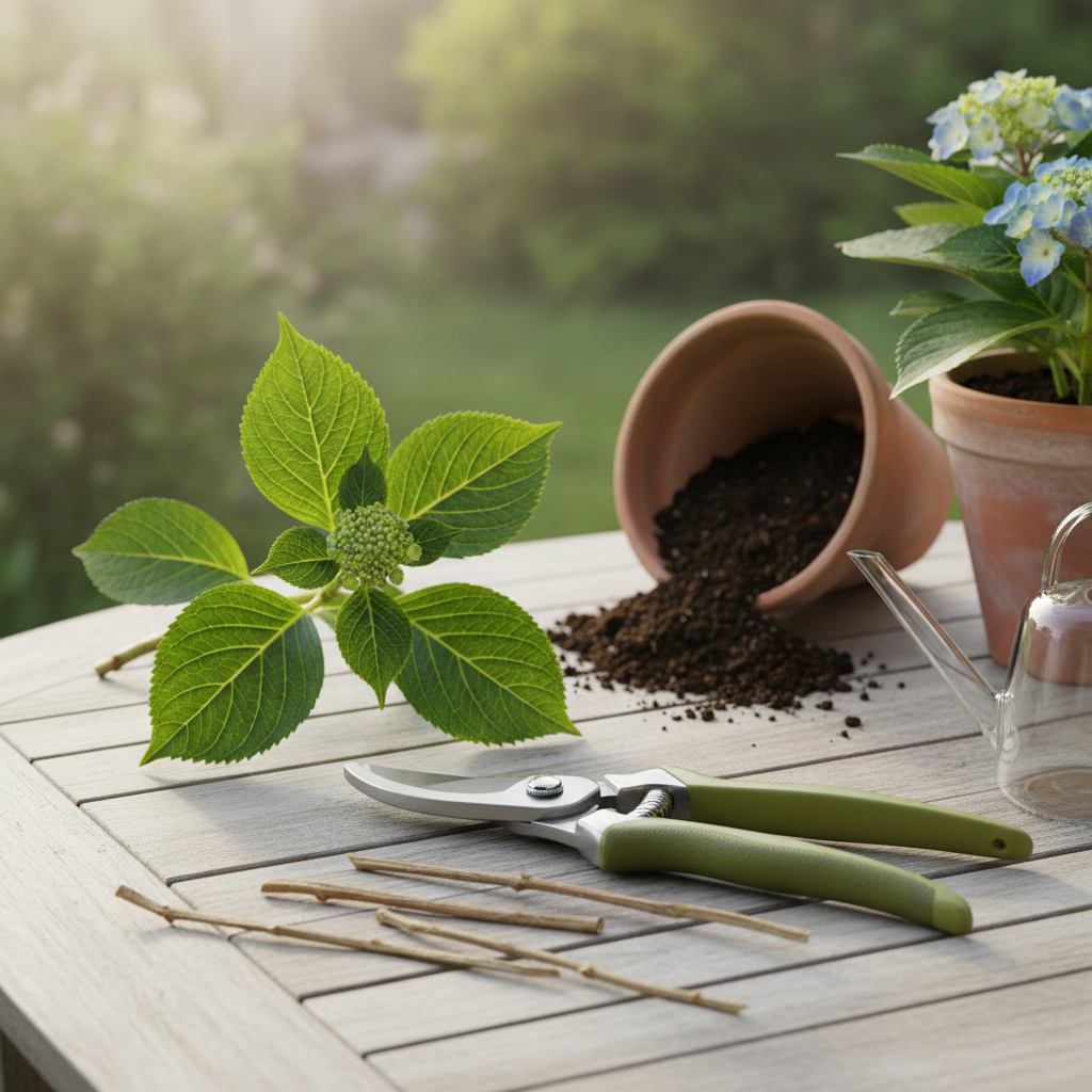 Hortenzijų genėjimas: kaip sulaukti gausaus žydėjimo?