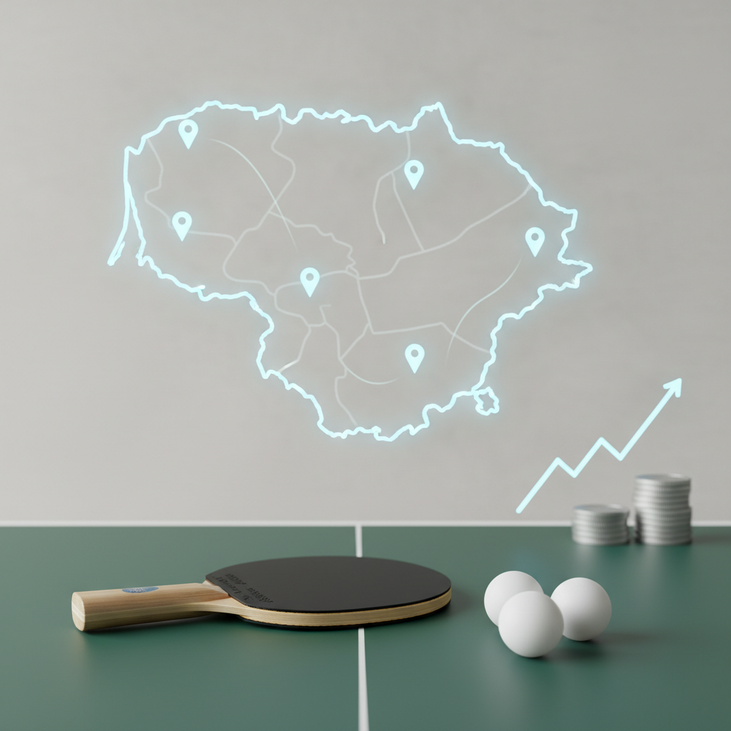 Stalo tenisas Vilniuje: kur žaisti ir kiek tai kainuos?