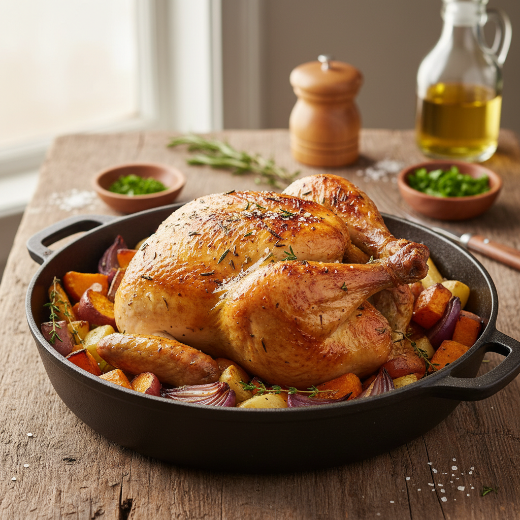 Sultinga vištiena orkaitėje: paprasta gudrybė, kuri veikia