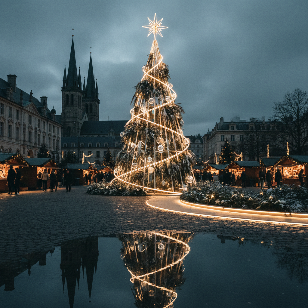 Vilniuje įžiebta pagrindinė šalies Kalėdų eglė
