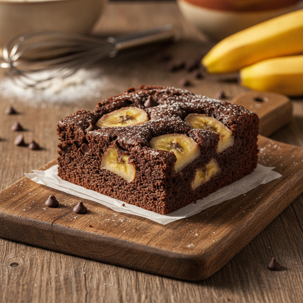 Sultingas braunis su bananais: paprastas receptas